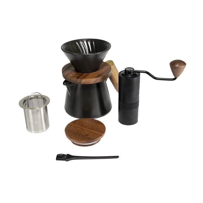 Luxury Pour Over Coffee Set with Manual Grinder, Customisable Accessories  for Baristas